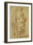 A Standing Man, Seen from Behind, Looking to the Right-Carle van Loo-Framed Giclee Print