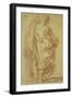 A Standing Man, Seen from Behind, Looking to the Right-Carle van Loo-Framed Giclee Print