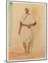 A Standing Moroccan (Pencil & W/C on Paper)-Ferdinand Victor Eugene Delacroix-Mounted Giclee Print