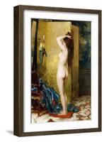 A Standing Nude-Frans Verhas-Framed Giclee Print
