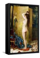 A Standing Nude-Frans Verhas-Framed Stretched Canvas