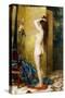 A Standing Nude-Frans Verhas-Stretched Canvas