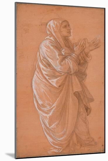 A Standing Woman-Filippino Lippi-Mounted Art Print