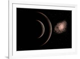 A Star Going Nova-null-Framed Art Print