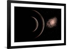 A Star Going Nova-null-Framed Art Print