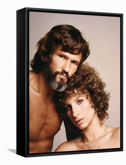 A STAR IS BORN, 1976 directed by FRANK PIERSON with Kris Kristofferson and Barbra Streisand (photo)-null-Framed Stretched Canvas