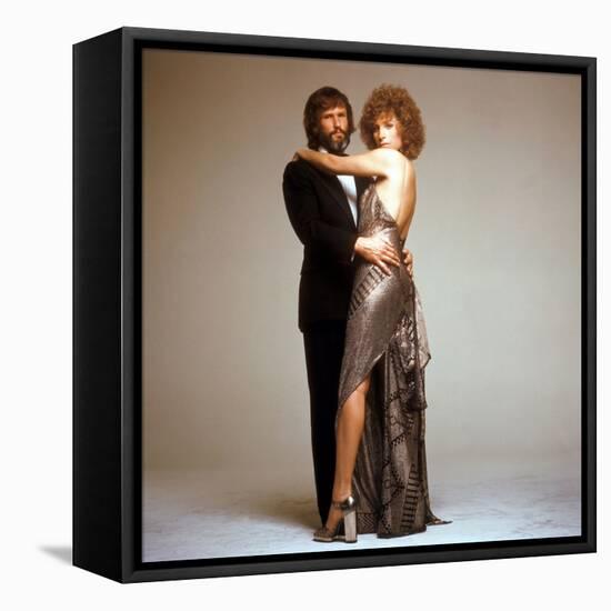 A STAR IS BORN, 1976 directed by FRANK PIERSON with Kris Kristofferson and Barbra Streisand (photo)-null-Framed Stretched Canvas