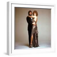 A STAR IS BORN, 1976 directed by FRANK PIERSON with Kris Kristofferson and Barbra Streisand (photo)-null-Framed Photo