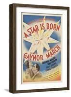 A Star Is Born, Janet Gaynor, Fredric March, 1937-null-Framed Art Print