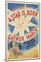 A Star Is Born, Janet Gaynor, Fredric March, 1937-null-Mounted Art Print