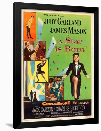 A Star is Born, Judy Garland, 1954-null-Framed Poster