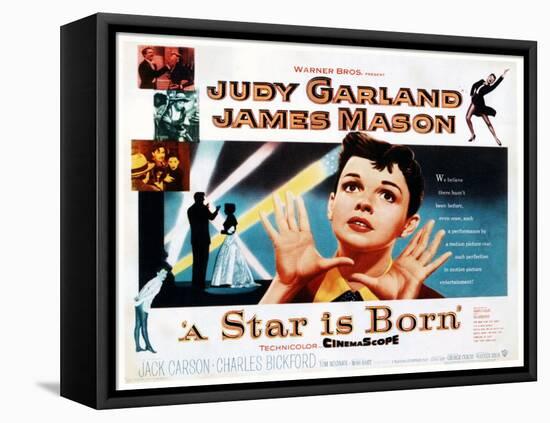 A Star Is Born, Judy Garland, 1954-null-Framed Stretched Canvas