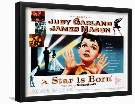 A Star Is Born, Judy Garland, 1954-null-Framed Poster