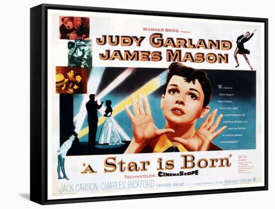 A Star Is Born, Judy Garland, 1954-null-Framed Stretched Canvas