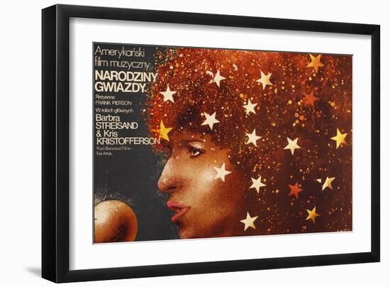 A Star Is Born, Polish Poster Art, Barbra Streisand, 1976-null-Framed Art Print