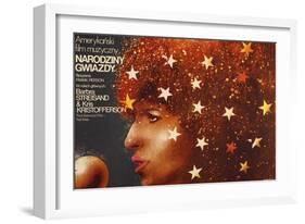 A Star Is Born, Polish Poster Art, Barbra Streisand, 1976-null-Framed Art Print