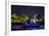 A Starry Night View of a Deck Chair and a Villa at Villas Flamingos Hotel on Holbox Island, Mexico-Karine Aigner-Framed Photographic Print