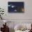 A Starship from Earth Travels to a Red Planet-null-Stretched Canvas displayed on a wall