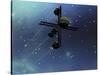 A Starship from Earth with Ion Drive Propulsion Explores the Cosmos-null-Stretched Canvas