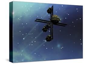 A Starship from Earth with Ion Drive Propulsion Explores the Cosmos-null-Stretched Canvas