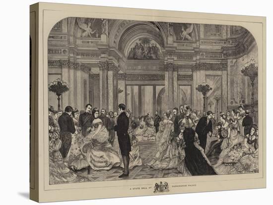 A State Ball at Buckingham Palace-null-Stretched Canvas