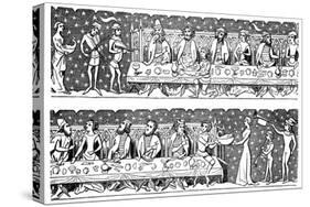 A State Banquet, 15th Century-null-Stretched Canvas