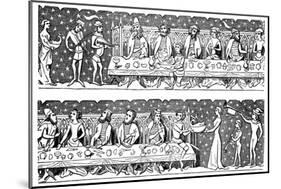 A State Banquet, 15th Century-null-Mounted Giclee Print