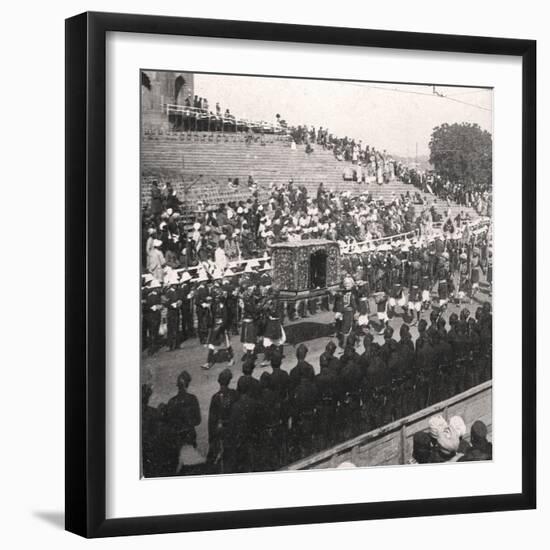 A State Palanquin in a Royal Procession, Delhi, India, 1912-HD Girdwood-Framed Giclee Print