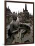 A Statue of Buddha Sits on a Terrace-Dita Alangkara-Framed Photographic Print