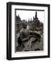 A Statue of Buddha Sits on a Terrace-Dita Alangkara-Framed Photographic Print