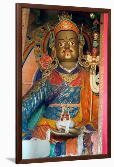 A Statue of Padmasambhava in the Temple of the Hemis Monastery, Ladakh-null-Framed Photographic Print