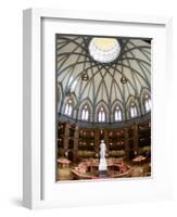 A Statue of Queen Victoria Sits in the Middle of the Newly Renovated Parliament Hill Library-null-Framed Photographic Print