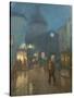 A Steady Drizzle-Norman Garstin-Stretched Canvas