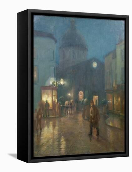 A Steady Drizzle-Norman Garstin-Framed Stretched Canvas