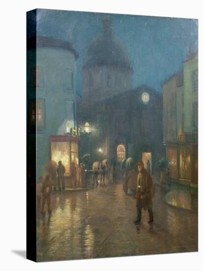 A Steady Drizzle-Norman Garstin-Stretched Canvas