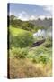 A steam locomotive approaching Goathland from Grosmont in September 2016, North Yorkshire, England-John Potter-Stretched Canvas