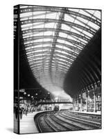 A Steam Train Entering York Railway Station, Yorkshire, England-null-Stretched Canvas