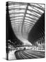 A Steam Train Entering York Railway Station, Yorkshire, England-null-Stretched Canvas