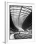 A Steam Train Entering York Railway Station, Yorkshire, England-null-Framed Photographic Print