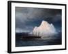 A Steamboat Sailing by an Iceberg-Ivan Aivazovsky-Framed Giclee Print