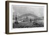 A Steamer Approaches the Mouth of the Harbour at Penzance, Cornwall, Viewed from the Sea-null-Framed Art Print