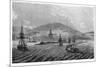 A Steamer Approaches the Mouth of the Harbour at Penzance, Cornwall, Viewed from the Sea-null-Mounted Art Print