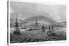 A Steamer Approaches the Mouth of the Harbour at Penzance, Cornwall, Viewed from the Sea-null-Stretched Canvas