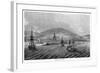 A Steamer Approaches the Mouth of the Harbour at Penzance, Cornwall, Viewed from the Sea-null-Framed Art Print