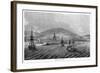 A Steamer Approaches the Mouth of the Harbour at Penzance, Cornwall, Viewed from the Sea-null-Framed Art Print