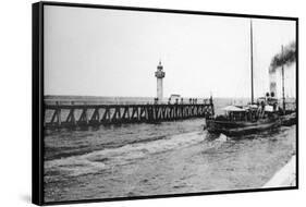 A Steamer Departing from Trouville for Le Havre, France, C1920S-null-Framed Stretched Canvas