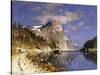 A Steamer in the Sognefjord-Normann Adelsteen-Stretched Canvas