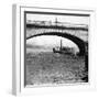 A Steamer Passing Underneath Waterloo Bridge, London, Early 20th Century-null-Framed Giclee Print