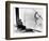 A Steel Worker Rests on a Girder at the 86th Floor of the New Empire State Building-null-Framed Photographic Print