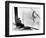 A Steel Worker Rests on a Girder at the 86th Floor of the New Empire State Building-null-Framed Photographic Print